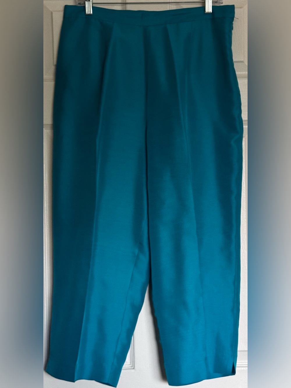 Robbie Bee Teal Silk Pants